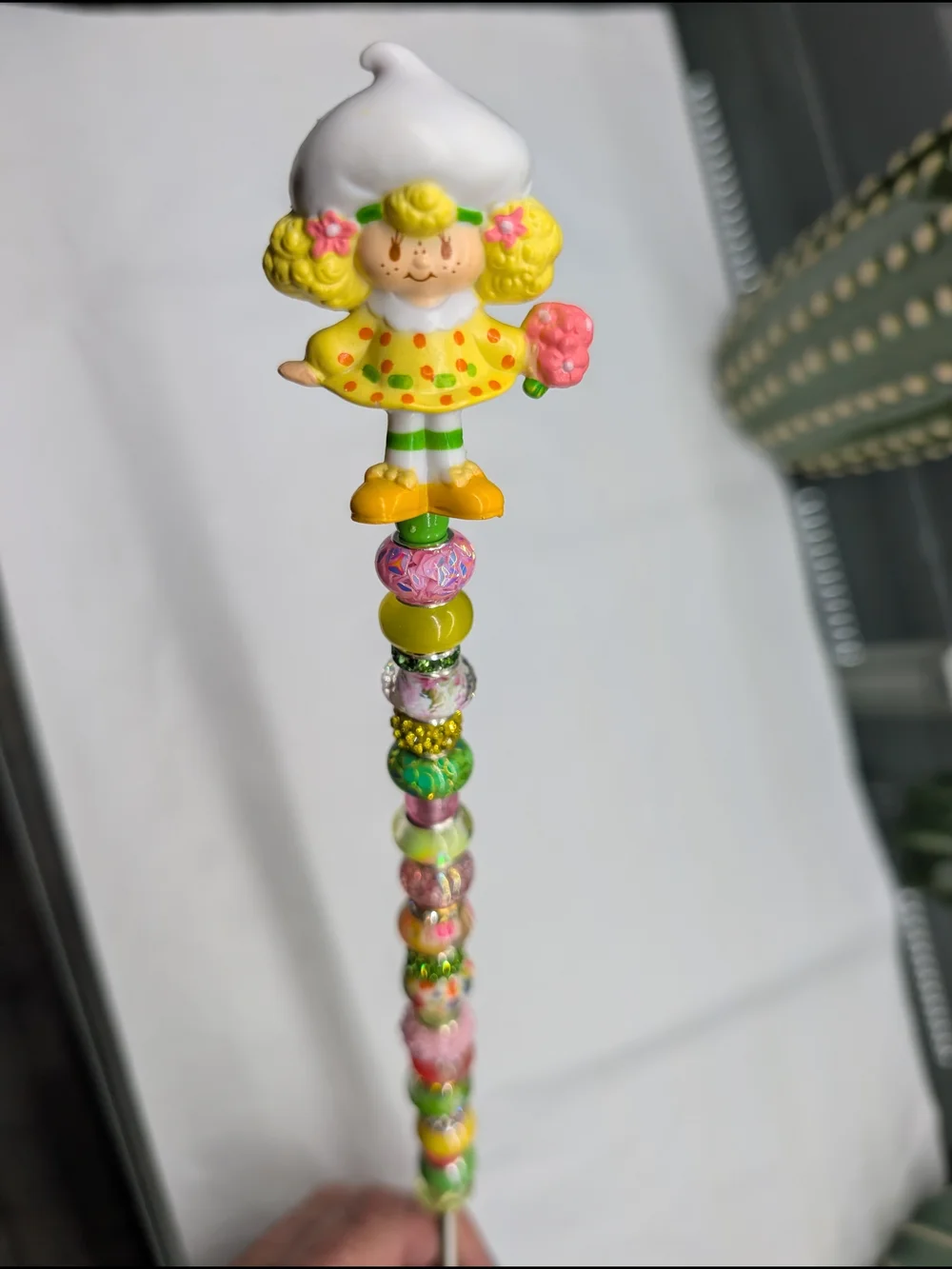 Fairy Wand/Plant/Garden StakeW/Lemon Cake Topper-Friend Of StrawberryShortcake